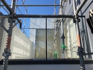 窓ガラスフィルム剥がし施工後　東京都渋谷区